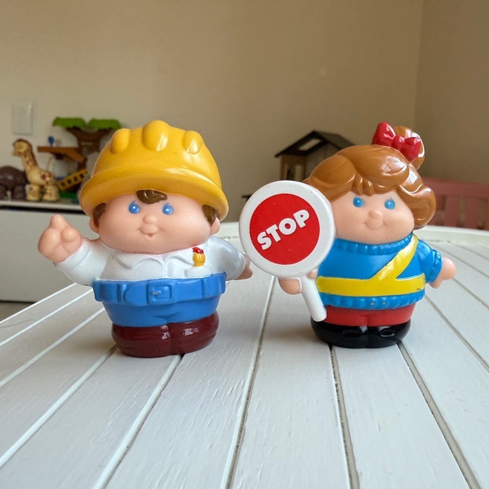 Fisher Price Little People Chunky Tots Construction Figures Boy Girl